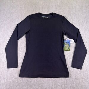 NWT Insect Shield Women Black Long Sleeve Dri-Balance Hiking Utility Fishing